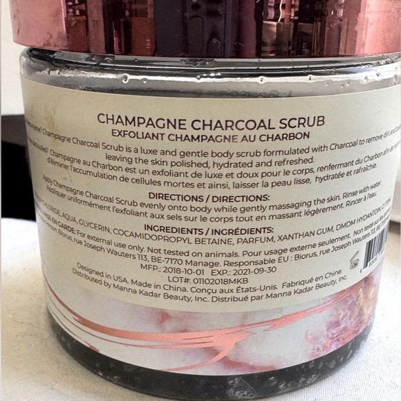 🛀 Manna Kadar Innovative Relax Champagne Charcoal Scrub - Brand New - Picture 7 of 14